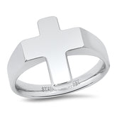 Stainless Steel Cross Ring