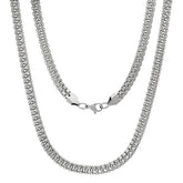 Men's Double-Row Bicycle Link Chain Necklace