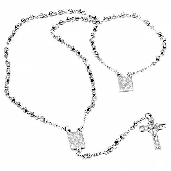 Stainless Steel BeadedRrosary - Steel Time