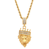Crowned Lion Legacy Pendant Necklace