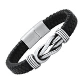 Braided Leather Knot Bracelet