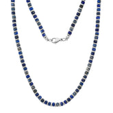 Men's Genuine Stone Beaded Necklace