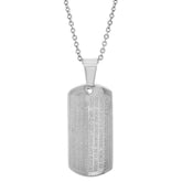 Padre Nuestro Prayer Pendant - Steel Time