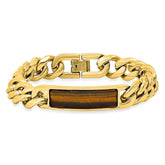 Rock Bar ID Chain Link Bracelet - Steel Time