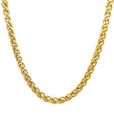 Classic Wheat Chain Necklace - Steel Time