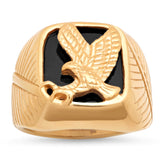 Black Onyx Eagle Statement Ring