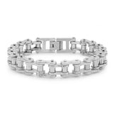 Bicycle Chain Link Bracelet - Steel Time