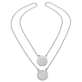 St. Benedict Round Scapular Necklace - Steel Time