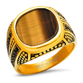 Eye of The Tiger Statement Ring - Steel Time