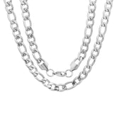 Classic Figaro Chain Necklace - Steel Time