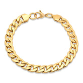 Classic Cuban Link Bracelet - Steel Time