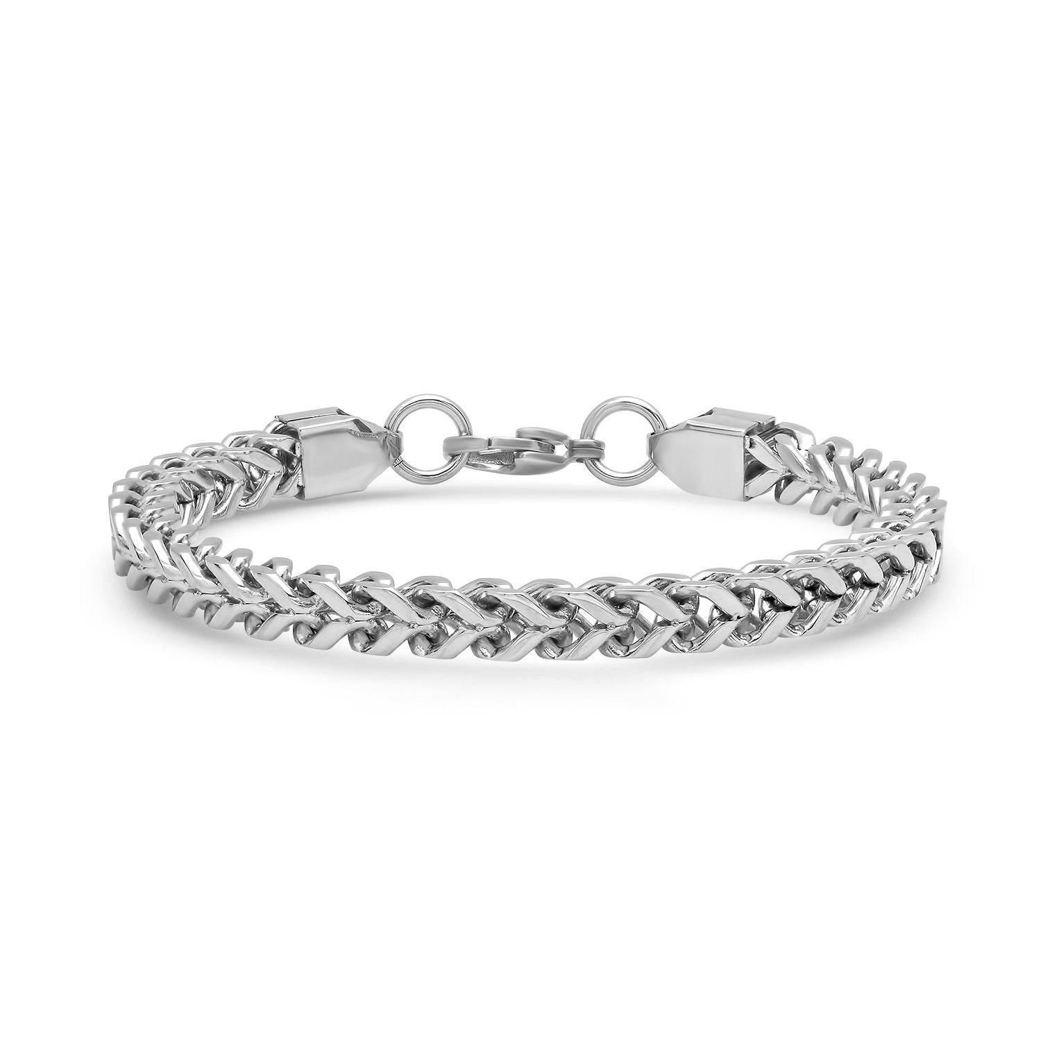 3D Franco Chain Link Bracelet - Steel Time