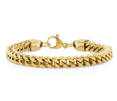 3D Franco Chain Link Bracelet - Steel Time