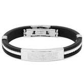 Lord's Prayer Lasso ID Bracelet - Steel Time