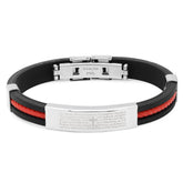 Lord's Prayer Lasso ID Bracelet - Steel Time