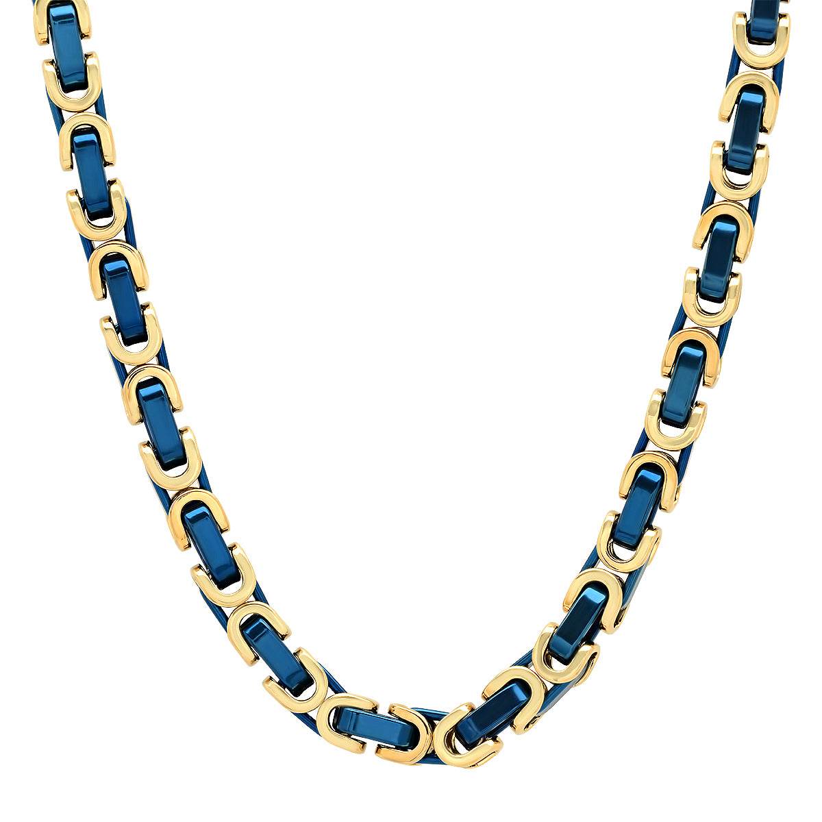 Luxe Byzantine Chain Necklace – Steel Time - Main Image
