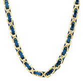 Luxe Byzantine Chain Necklace - Steel Time
