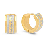Apollo Wide Huggie Earrings - Steel Time