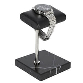 Silver leather padded watch display stand – Steeltime