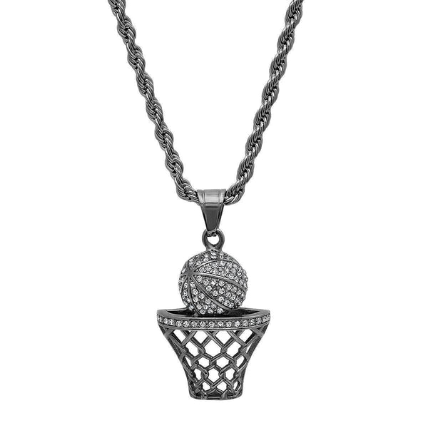 [ReinSein]ACC★Big Shining Basketball Necklace Amazon.com: metaltree98 14K Gold Plated Mini Sports