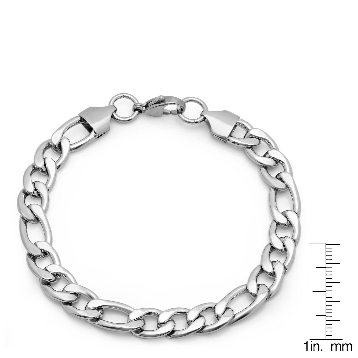 Classic Figaro Link Bracelet – Steel Time