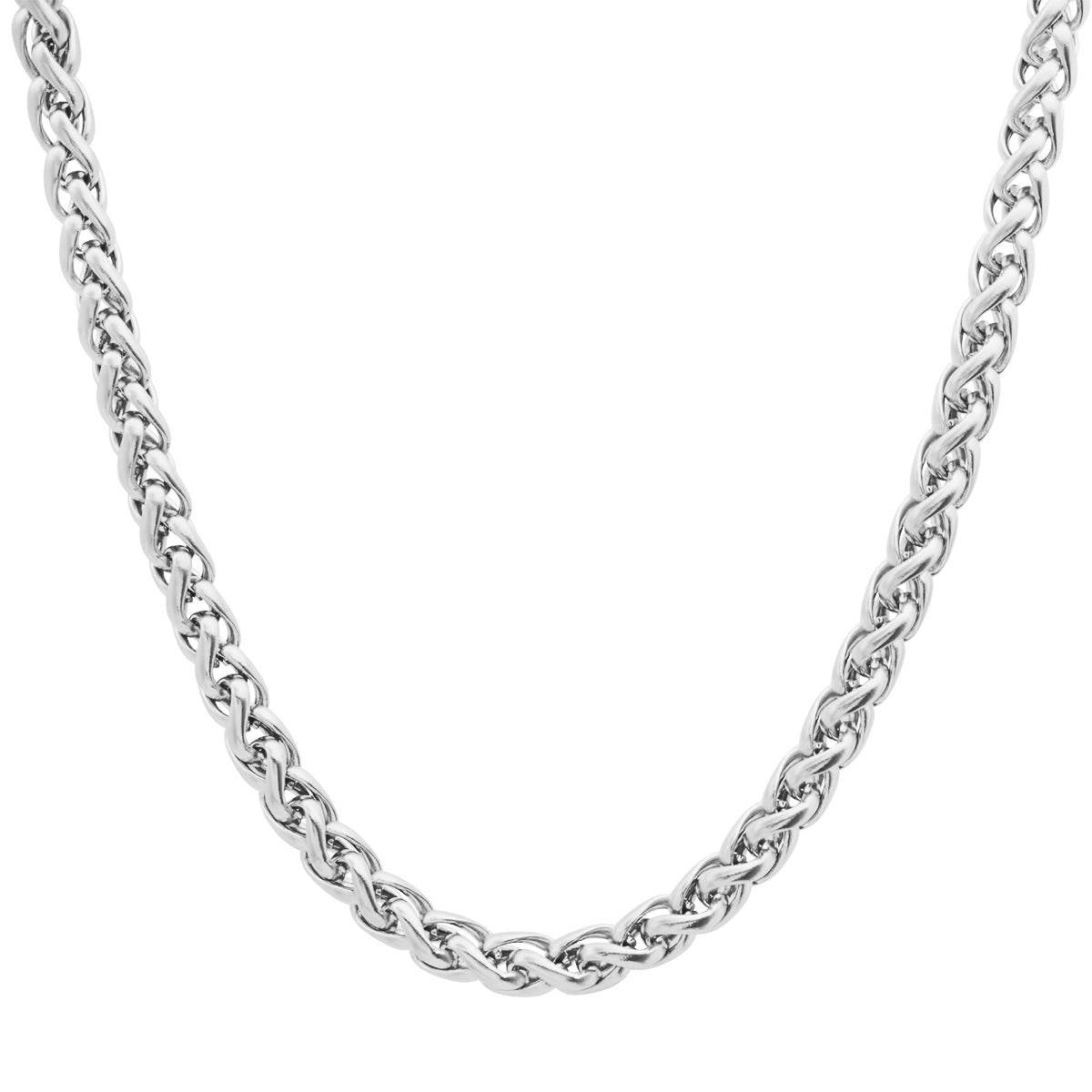 Classic Wheat Chain Necklace – Steel Time