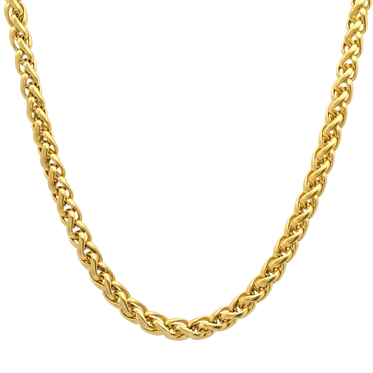 Classic Wheat Chain Necklace – Steel Time