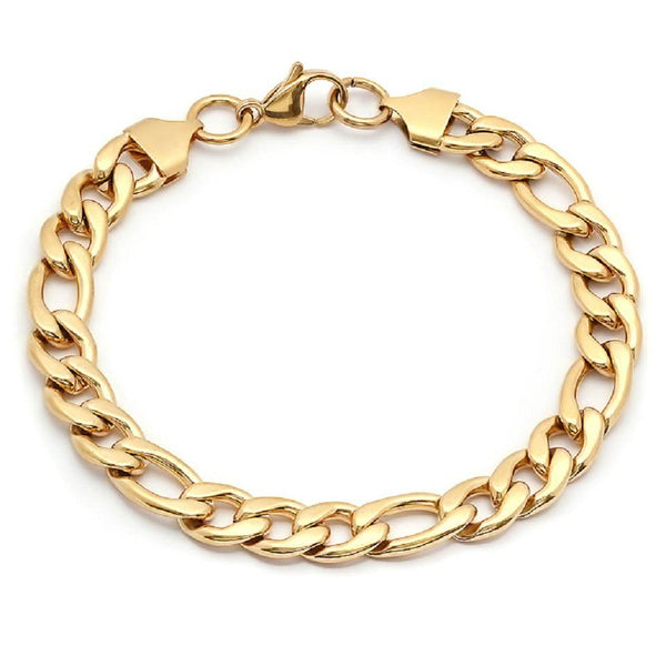 Classic Figaro Link Bracelet – Steel Time